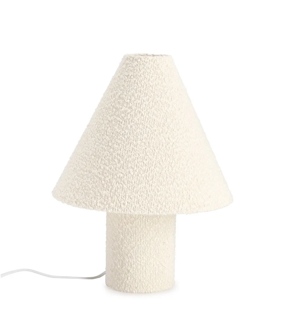 Φωτογραφία προϊόντος: Φωτιστικό "Radha" Shape Beige Boucle Table H Φ32x41h (Bizzotto) (BZ-0826684)