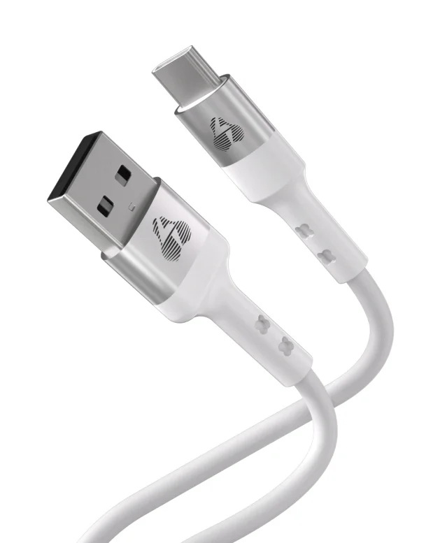 Φωτογραφία προϊόντος: POWERTECH καλώδιο USB-C σε USB PTR-0162, σιλικόνης, 60W, 480Mbps, 1m, λευκό