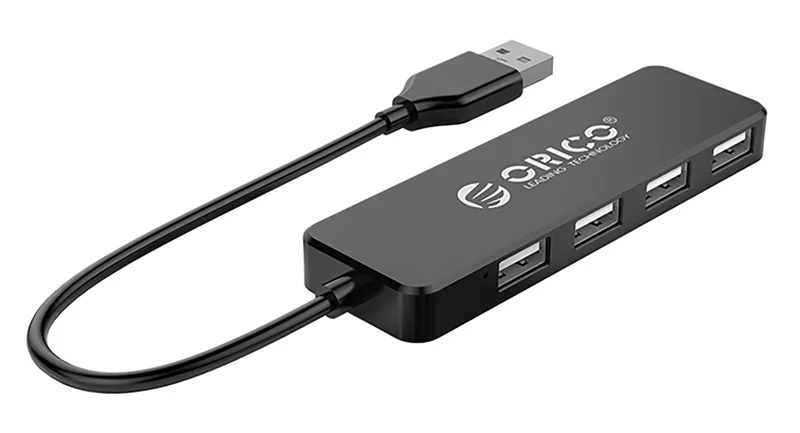 Φωτογραφία προϊόντος: ORICO USB hub FL01, 4x θυρών, USB 2.0, 480Mbps, USB σύνδεση, μαύρο