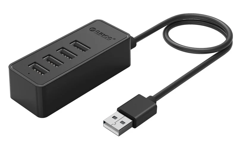 Φωτογραφία προϊόντος: ORICO USB hub W5P-U2, 4x θυρών, USB 2.0, 480Mbps, USB σύνδεση, 1m καλώδιο, μαύρο
