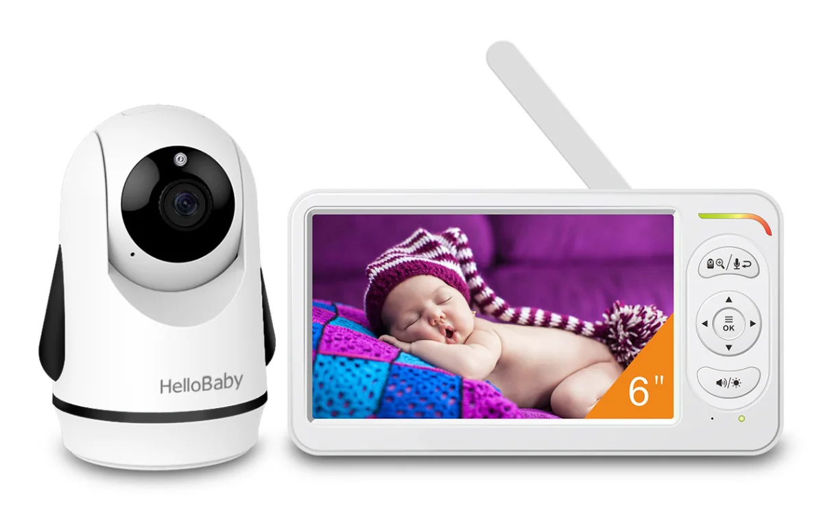 Φωτογραφία προϊόντος: HELLOBABY ενδοεπικοινωνία μωρού HB6364 με κάμερα & οθόνη 6", 720p, PTZ