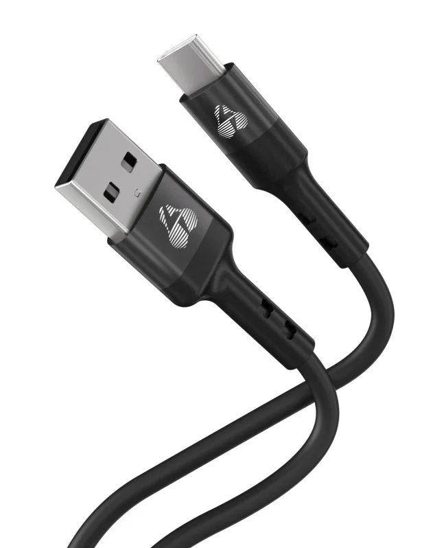 Φωτογραφία προϊόντος: POWERTECH καλώδιο USB-C σε USB PTR-0161, σιλικόνης, 60W, 480Mbps, 1m, μαύρο