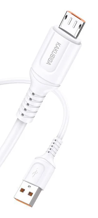 Φωτογραφία προϊόντος: KAKUSIGA καλώδιο micro USB σε USB KSC-805, 2.4A, 480Mbps, 1m, λευκό