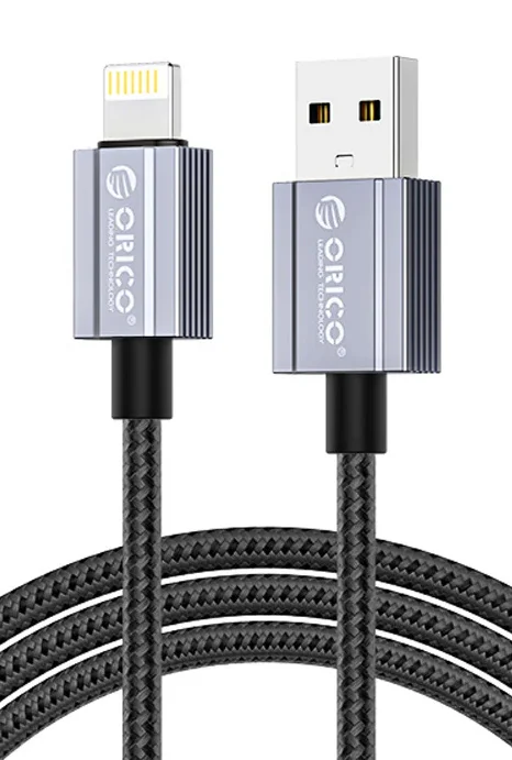 Φωτογραφία προϊόντος: ORICO καλώδιο Lightning σε USB GQA12, 2.4A, 480Mbps, 1m, μαύρο
