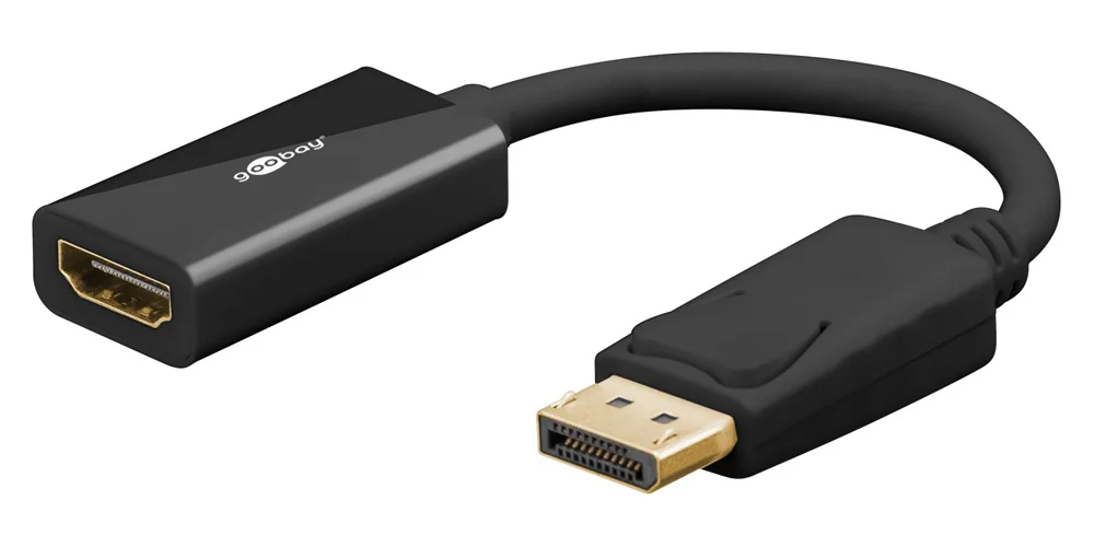 Φωτογραφία προϊόντος: GOOBAY αντάπτορας DisplayPort σε HDMI 75269, 4K/60Hz, 0.1m, μαύρος