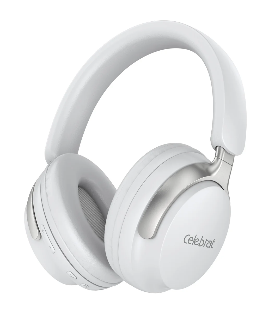 Φωτογραφία προϊόντος: CELEBRAT headphones A40, ασύρματα & ενσύρματα, 40mm, 250mAh, λευκά