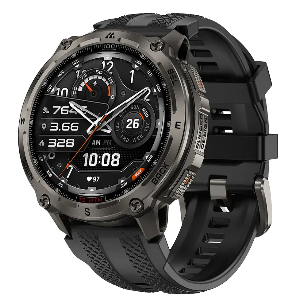 Φωτογραφία προϊόντος: KOSPET smartwatch TANK T4, heart rate, 1.43" AMOLED, GPS, 10 ATM & IP69K, μαύρο
