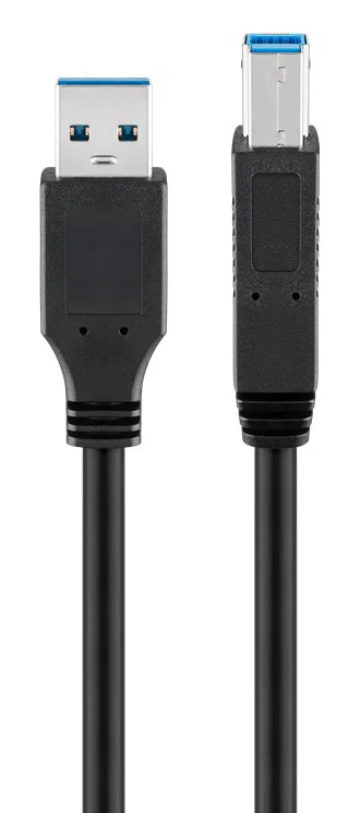 Φωτογραφία προϊόντος: GOOBAY καλώδιο USB 3.0 σε USB Type B 95721, 0.25m, 5Gbps, μαύρο