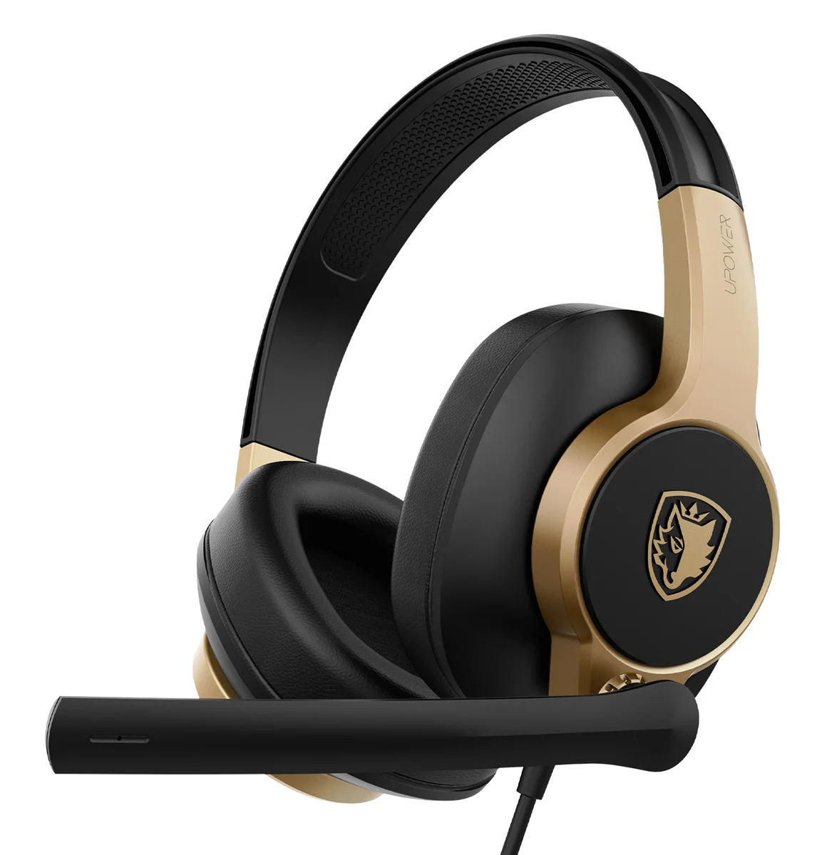 Φωτογραφία προϊόντος: SADES gaming headset UPOWER, 3.5mm σύνδεση, 40mm, μαύρο/χρυσό