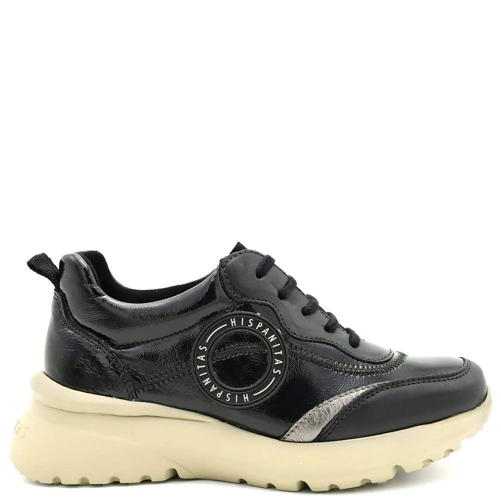 Φωτογραφία προϊόντος: Sneakers Γυναικεία Hispanitas HI233034 BLACK Polinesia σε μαύρο δέρμα