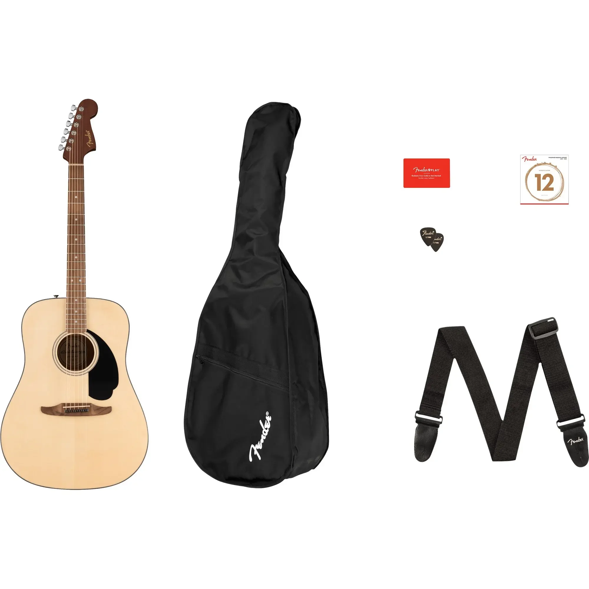 Φωτογραφία προϊόντος: Fender California Standard Redondo Πακέτο Ακουστικής Κιθάρας Natural