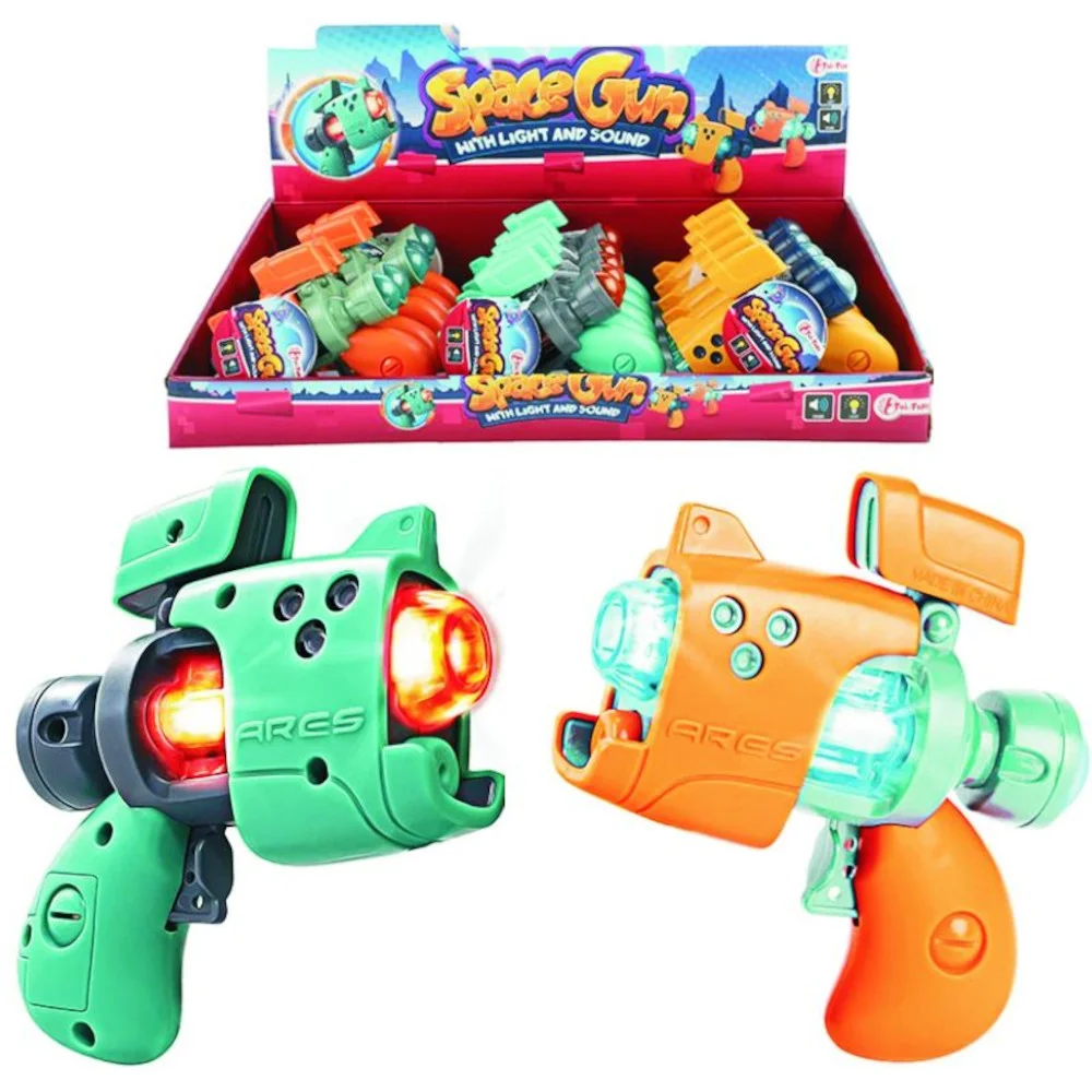 Φωτογραφία προϊόντος: Toi-Toys SPACE GUN ΜΙΝΙ ΔΙΑΣΤΗΜΙΚΟ ΠΙΣΤΟΛΙ ΜΕ ΗΧΟ +amp; ΦΩΣ ΣΕ 3 ΧΡΩΜΑΤΑ (τυχαια επιλογη)