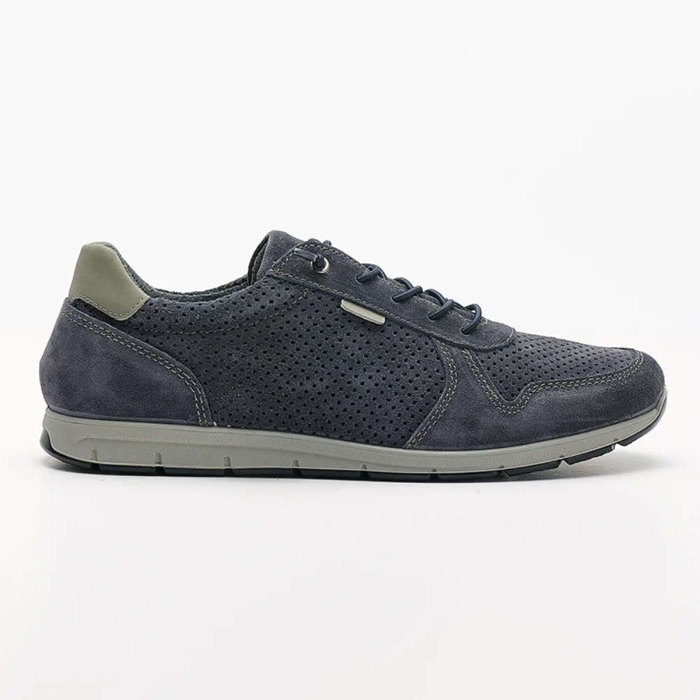 Φωτογραφία προϊόντος: Imac Sneakers Ανδρικό δέρμα Nubuck Μπλέ IMA/551380 JEANS