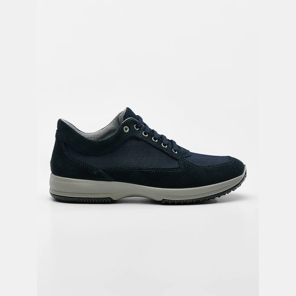 Φωτογραφία προϊόντος: Imac Sneakers Ανδρικό δέρμα suede/ύφασμα Μπλέ IMA/351081 BLU