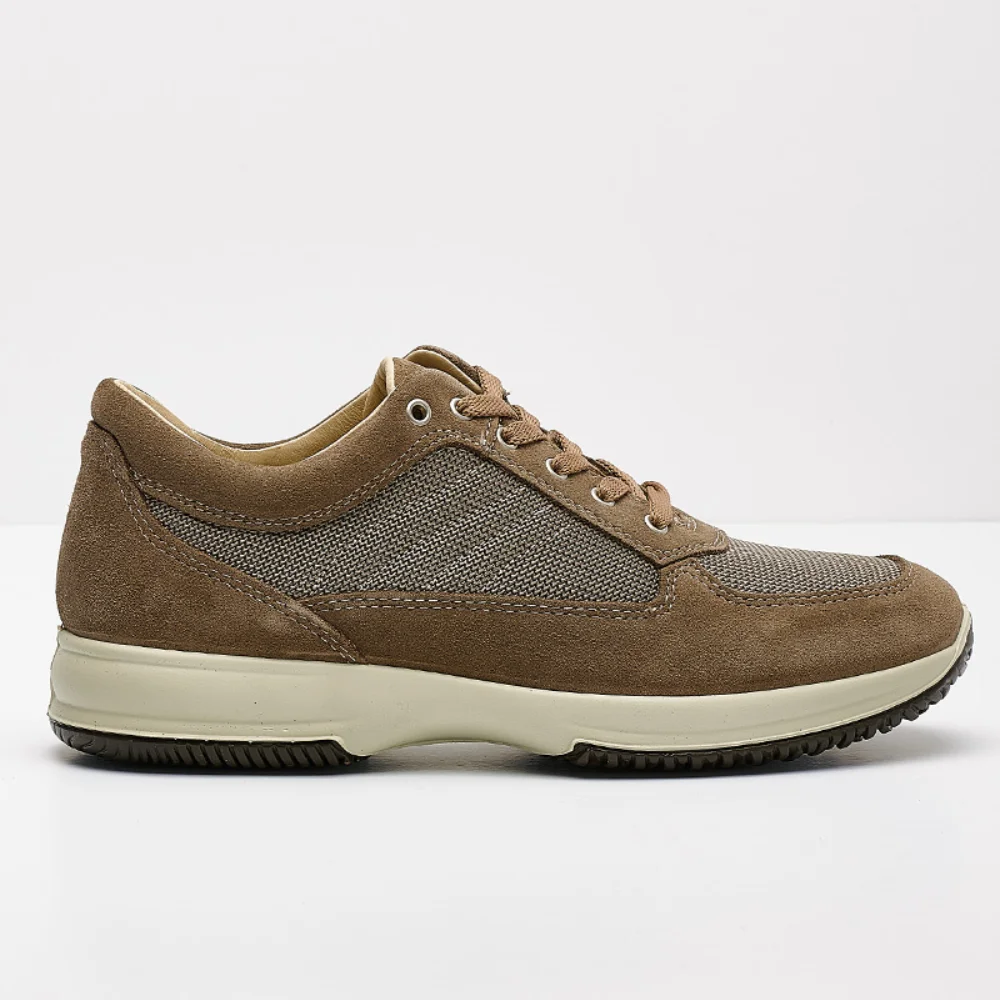 Φωτογραφία προϊόντος: Imac Sneakers Ανδρικό δέρμα suede/ύφασμα Μπεζ IMA/351081 TORTORA