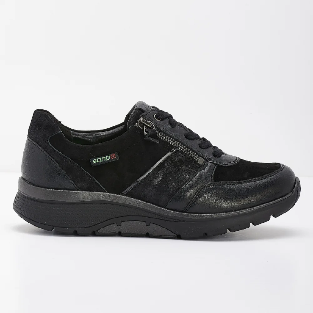 Φωτογραφία προϊόντος: MEPHISTO SANO Mephisto/Sano Sneakers Γυναικείο δέρμα/δέρμα Nubuck Μαύρο SAN/IZAE BLACK