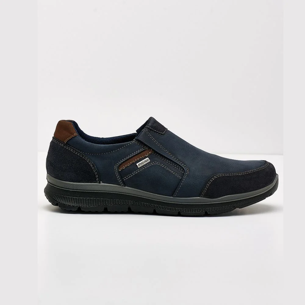 Φωτογραφία προϊόντος: Imac Μοκασίνια-Loafers Ανδρικό Δέρμα Suede/Δέρμα Nubuck Μπλέ IMA/253138 NOTTE/COGNAC