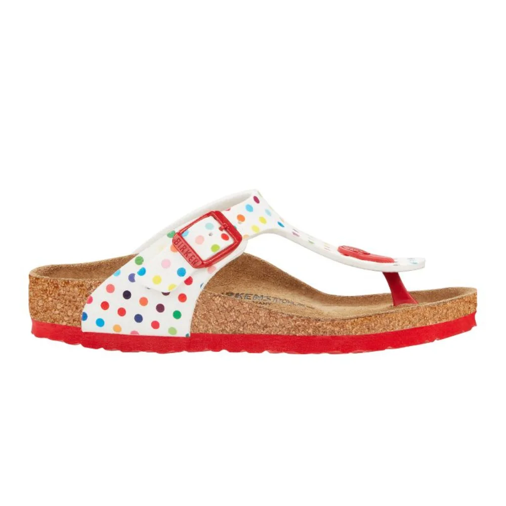 Φωτογραφία προϊόντος: Birkenstock Σαγιονάρες Παιδικό Microfiber Άσπρο BIR/GIZEH KIDS 1021713 DOT WHI