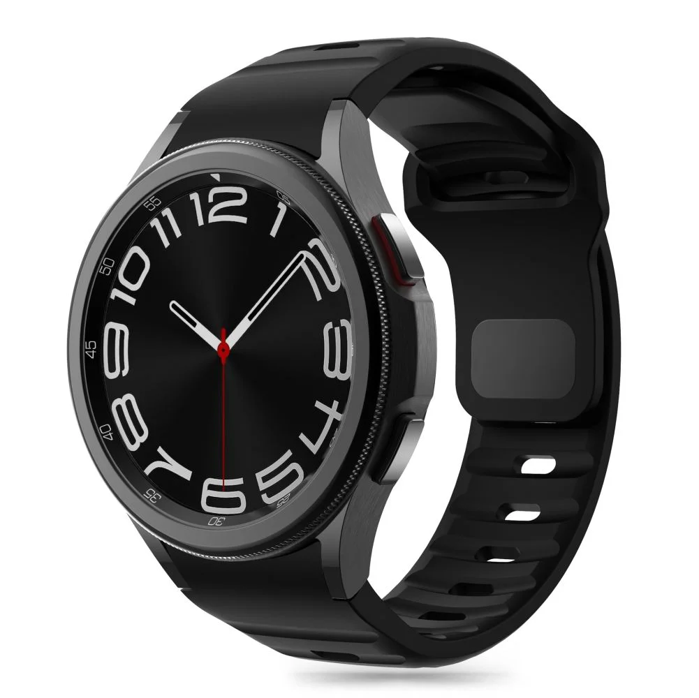 Φωτογραφία προϊόντος: Tech-Protect Λουράκι Silicone Line Samsung Galaxy Watch 4 / 5 / 5 Pro / 6 / 7 / FE Black