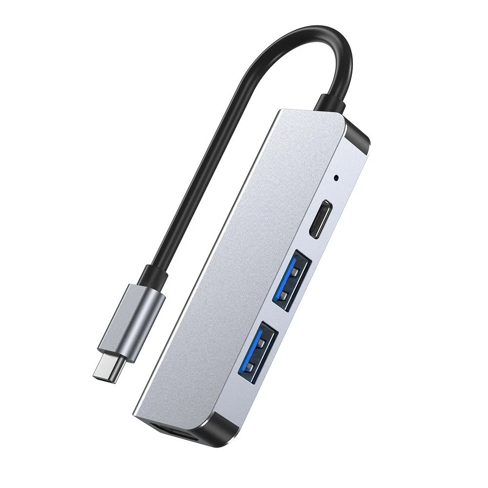 Φωτογραφία προϊόντος: Tech-Protect V2-Hub Adapter 4in1 USB-A 3.0 με σύνδεση Type‑C & Θύρα HDMI Grey