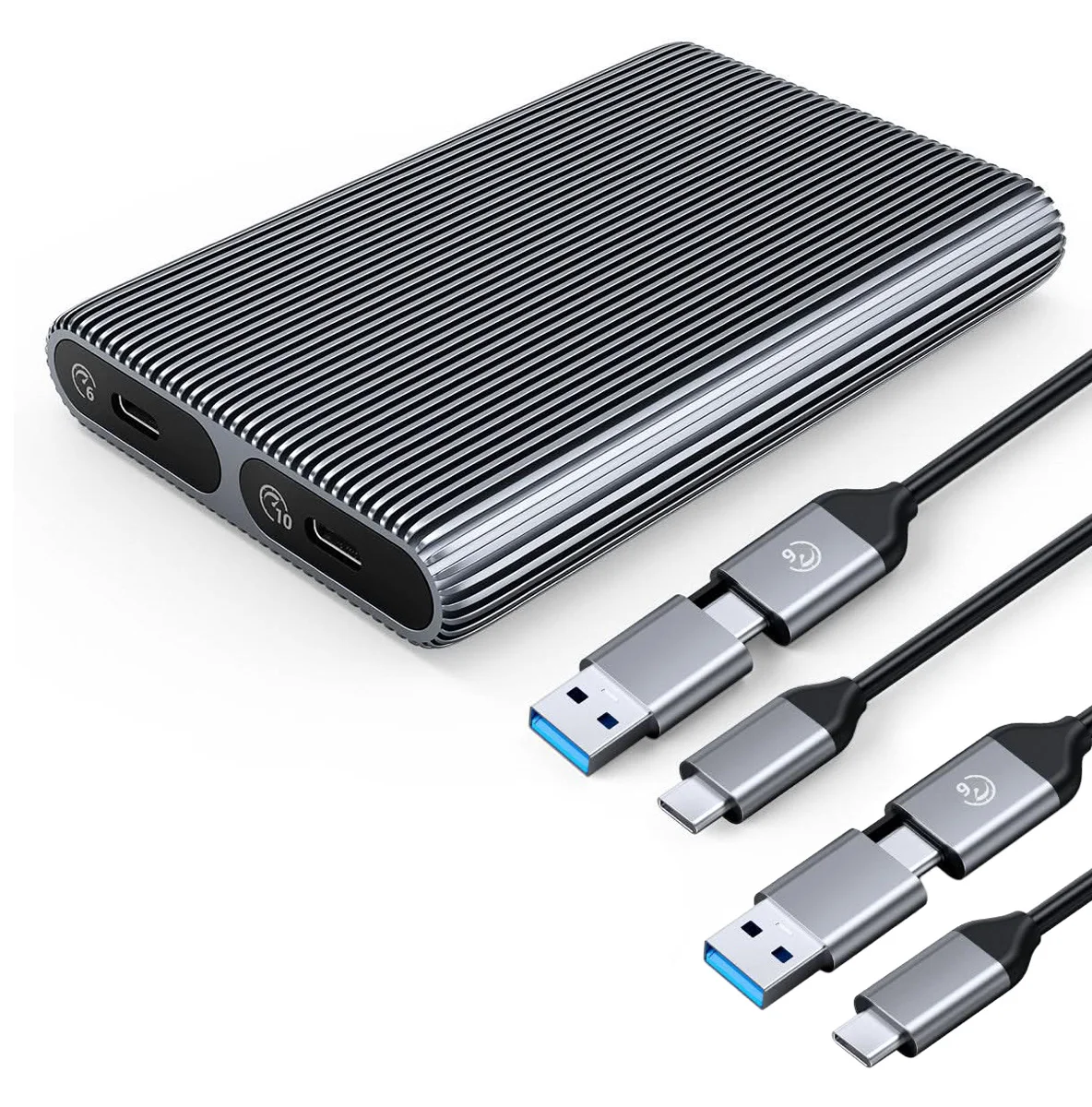 Φωτογραφία προϊόντος: ORICO θήκη για 2x M.2 NVME SSD AM2C3-2N, 10Gbps, tool free, γκρι