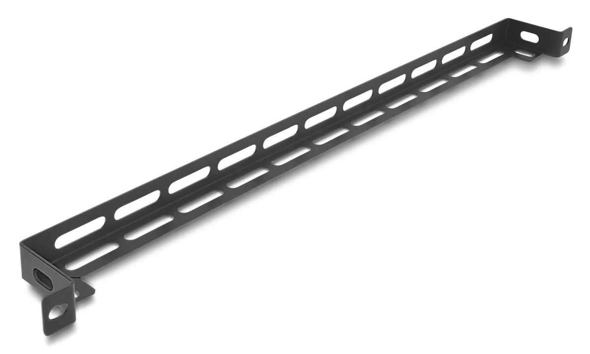 Φωτογραφία προϊόντος: DELOCK cable management panel 67461 για rack 19", 0.5U, βάθος 50mm, μεταλλικό, μαύρο