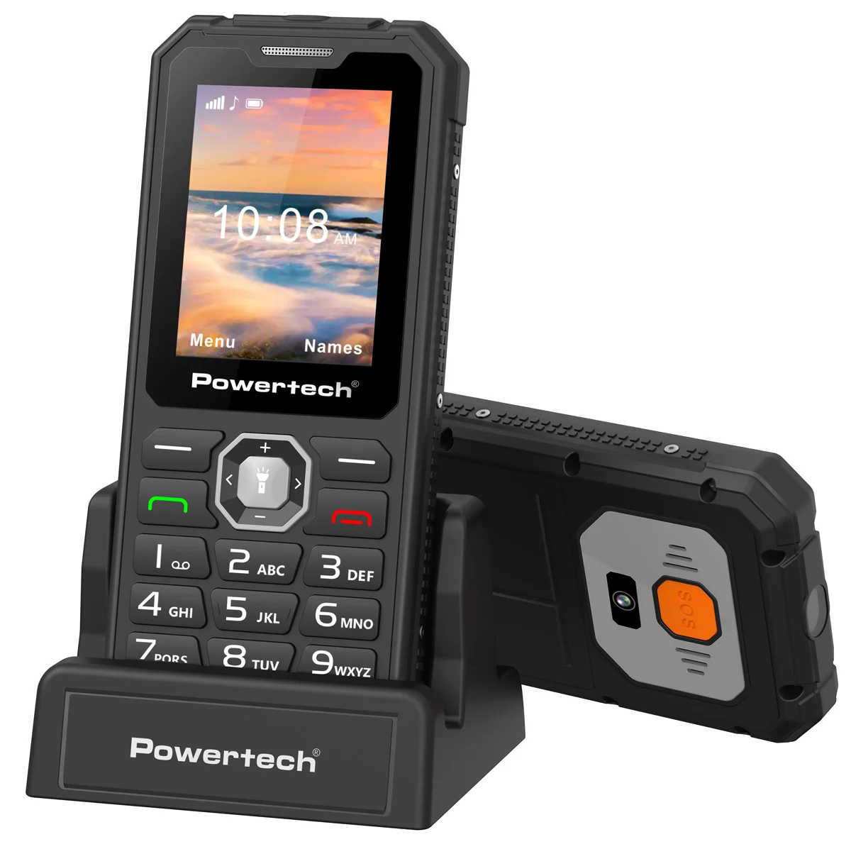 Φωτογραφία προϊόντος: POWERTECH κινητό τηλέφωνο Sentry Armor, dual SIM, πλήκτρο SOS, 4G, IP67, μαύρο