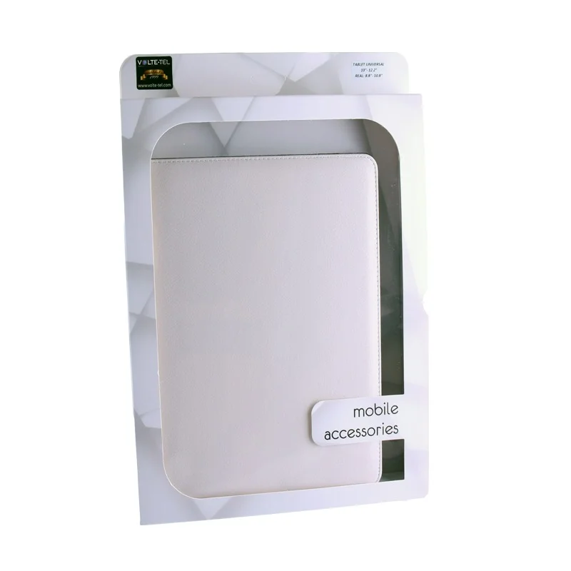 Φωτογραφία προϊόντος: OEM VOLTE-TEL ΘΗΚΗ TABLET 8.5" - 11.2" (25,4cm x 18cm) UNIVERSAL LEATHER BOOK STAND WHITE
