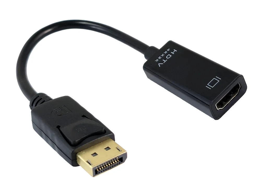 Φωτογραφία προϊόντος: POWERTECH αντάπτορας DisplayPort σε HDMI CAB-DP076, 4K/60Hz, 0.1m, μαύρος