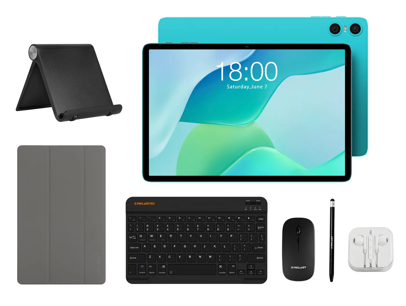 Φωτογραφία προϊόντος: TECLAST tablet P33 με πληκτρολόγιο/ποντίκι/στυλό αφής/θήκη/βάση, 10.1", 3/64GB, Android 15, 6000mAh, μπλε