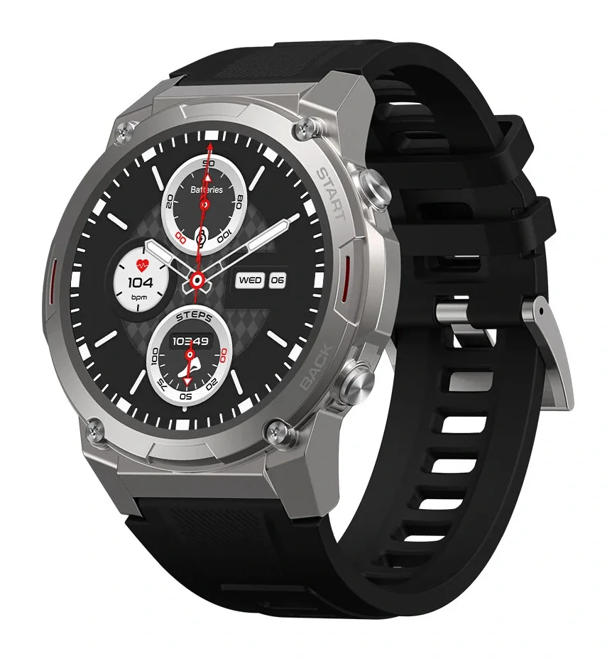 Φωτογραφία προϊόντος: ZEBLAZE smartwatch Vibe 7 Pro, heart rate, 1.43" AMOLED, 3 ATM, ασημί