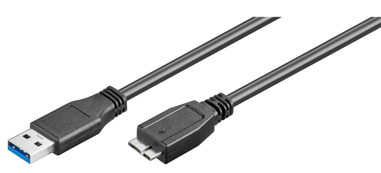 Φωτογραφία προϊόντος: GOOBAY καλώδιο USB 3.0 σε USB 3.0 micro Τype B 95169, 15W, 5Gbps, 1m, μαύρο