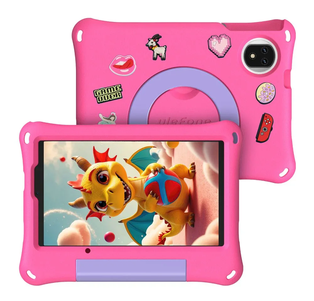Φωτογραφία προϊόντος: ULEFONE tablet Tab A9 Pro Kids, 8.68", 4/128GB, 4G, Android 15, 5040mAh, ροζ