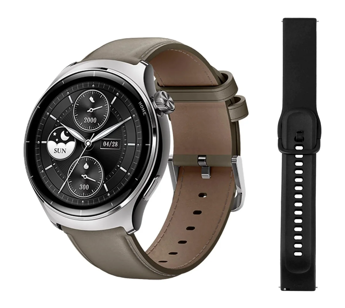 Φωτογραφία προϊόντος: MIBRO smartwatch Lite 3 Pro με 2x λουράκια, heart rate, 1.32" AMOLED, GPS, 5 ATM, γκρι/καφέ