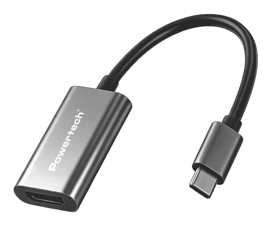 Φωτογραφία προϊόντος: POWERTECH αντάπτορας USB-C σε HDMI PTR-0208, 4K/30Hz, 10 Gbps, γκρι