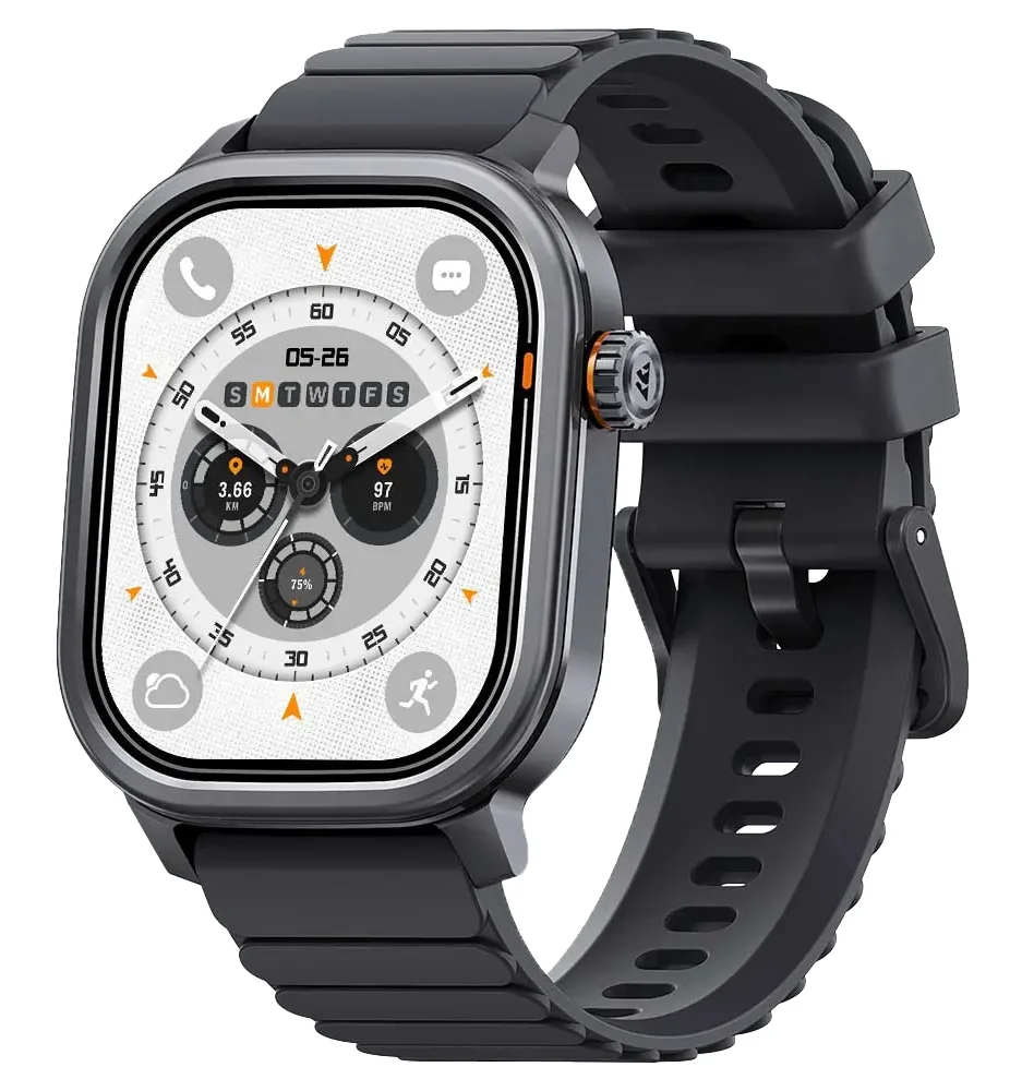 Φωτογραφία προϊόντος: KOSPET smartwatch Pulse, heart rate, 1.96" AMOLED, IP68, μαύρο