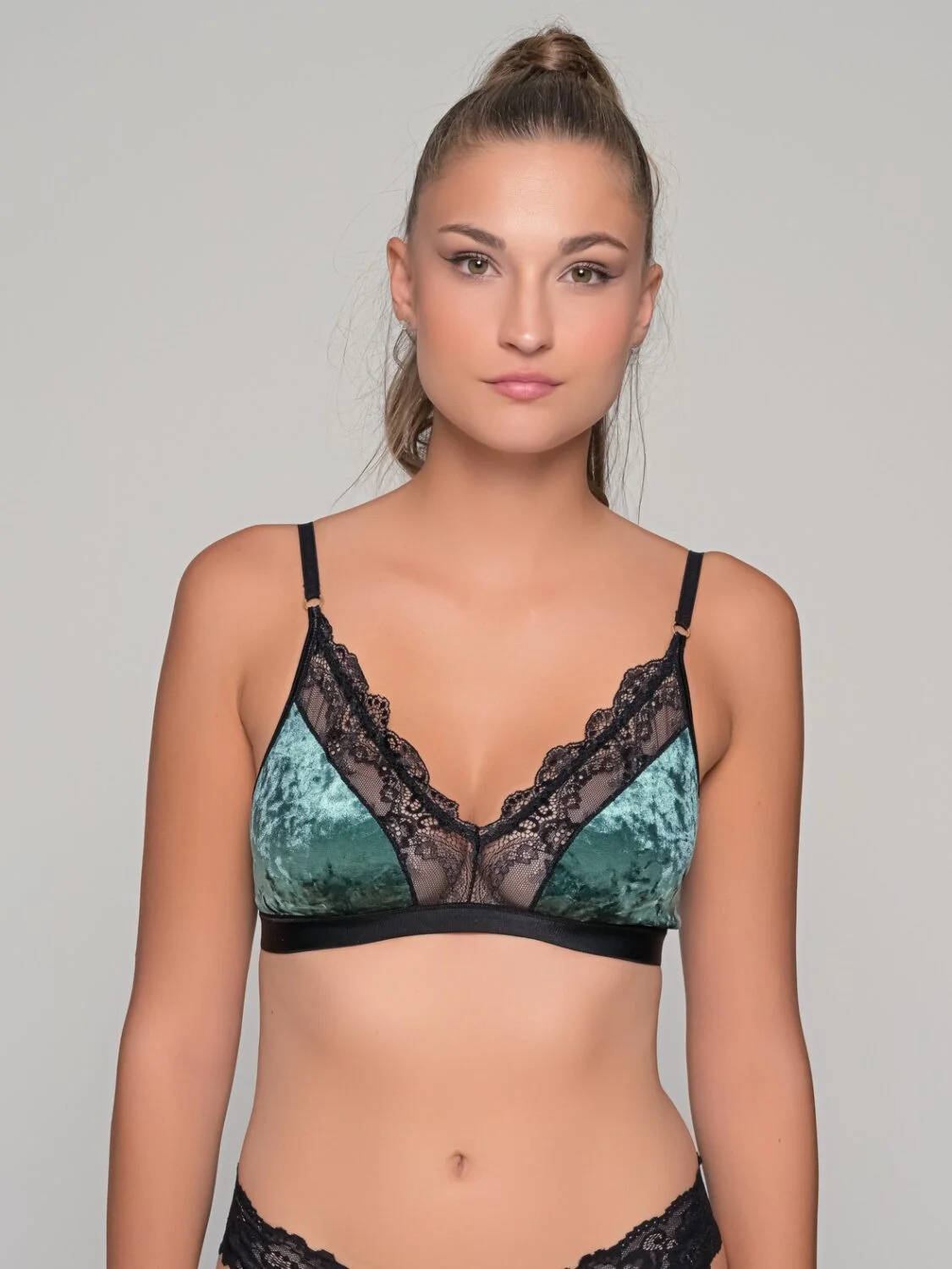 Φωτογραφία προϊόντος: Milena By Paris Βελούδινο Bralette ΡΟΥΜΠΙΝΙ-Λαδί