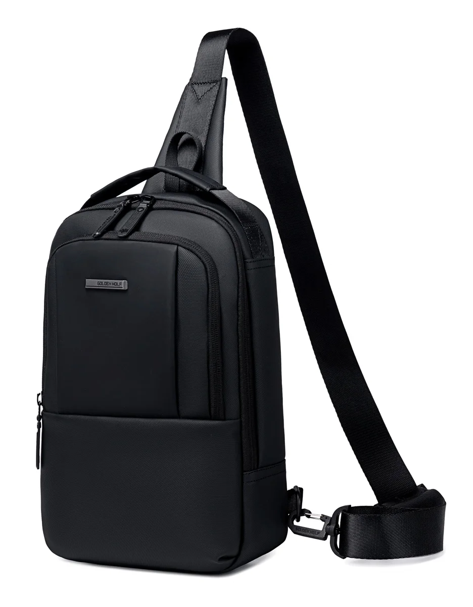 Φωτογραφία προϊόντος: GOLDEN WOLF τσάντα Crossbody GXB00725, 4L, μαύρη