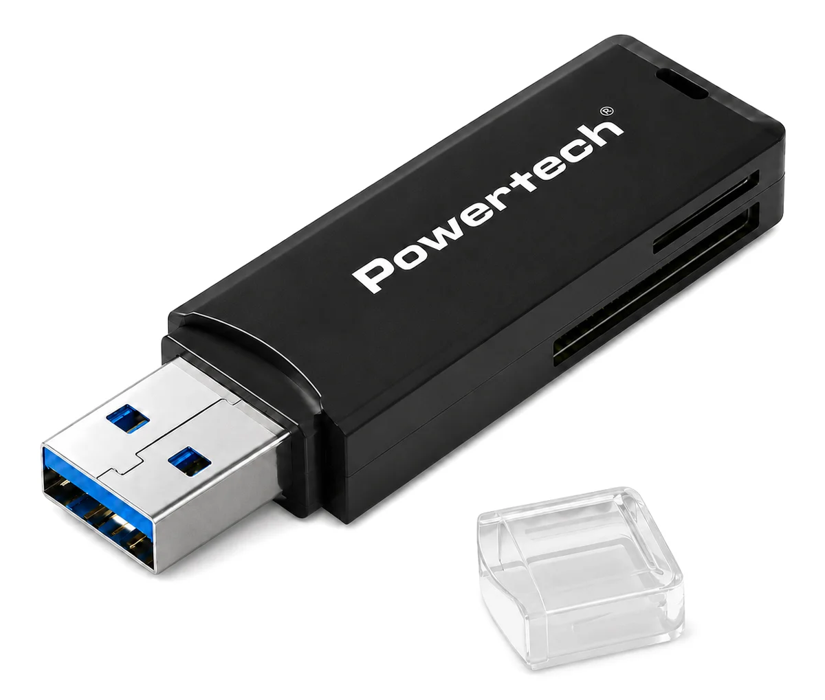 Φωτογραφία προϊόντος: POWERTECH card reader PT-1605 για SD & micro SD, USB 3.0, 5Gbps, μαύρο