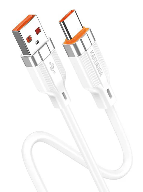 Φωτογραφία προϊόντος: KAKUSIGA καλώδιο USB-C σε USB KSC-995, σιλικόνης, 5A, 480Mbps, 1m, λευκό