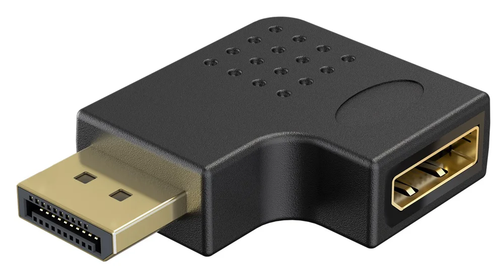 Φωτογραφία προϊόντος: GOOBAY αντάπτορας DisplayPort 77132, 8K/144Hz, γωνιακός, μαύρος