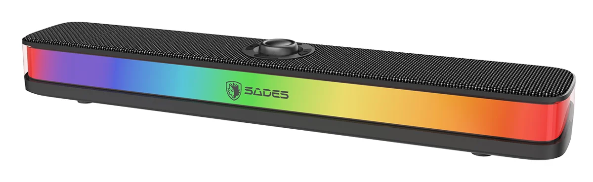 Φωτογραφία προϊόντος: SADES soundbar Posevolt με RGB φωτισμό, 10W, Bluetooth & USB-C/USB, μαύρο