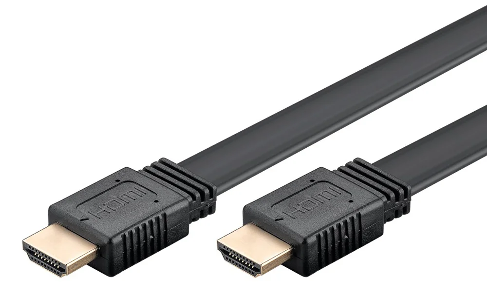 Φωτογραφία προϊόντος: GOOBAY καλώδιο HDMI 77135 με Ethernet, flat, 8K/60Hz, 48 Gbps, 2m, μαύρο