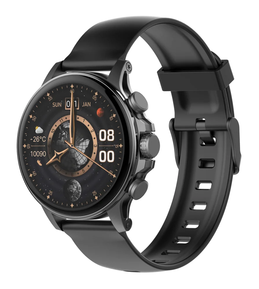 Φωτογραφία προϊόντος: LDNIO smartwatch SW01, heart rate, 1.58" AMOLED, lP68, μαύρο