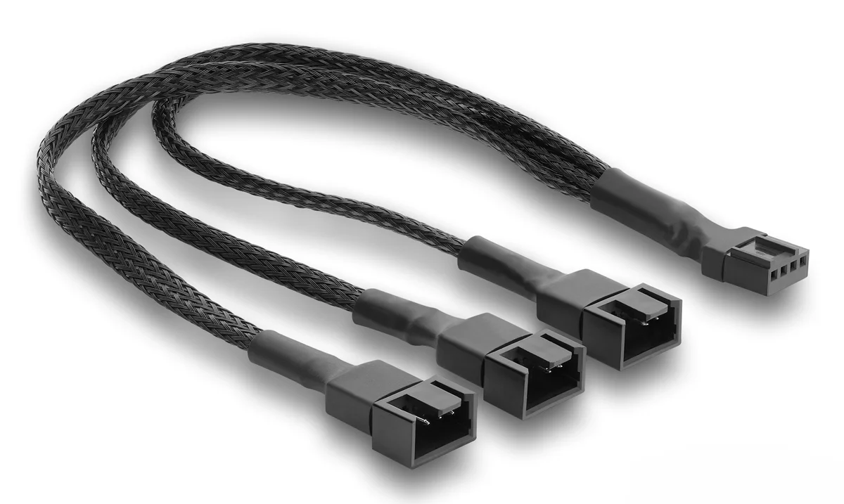 Φωτογραφία προϊόντος: DELOCK καλώδιο 1x 4pin PWM σε 1x 4pin PWM + 2x 3pin 91366 για ανεμιστήρες, 25cm, μαύρο
