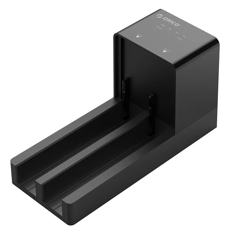 Φωτογραφία προϊόντος: ORICO docking station για 2.5" ή 3.5" SATA HDD/SSD 6528US3-C, 2 θέσεων, 5Gbps, clone function, μαύρο