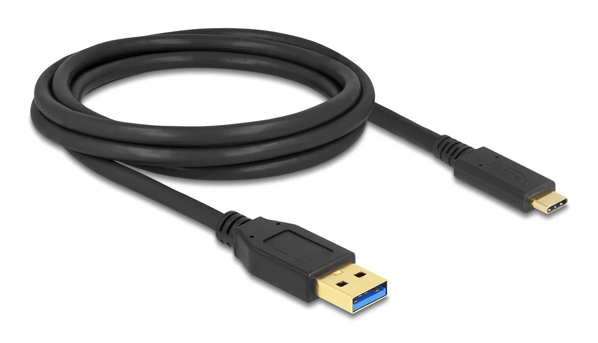 Φωτογραφία προϊόντος: DELOCK καλώδιο USB-C σε USB 84004, 10Gbps, 2m, μαύρο
