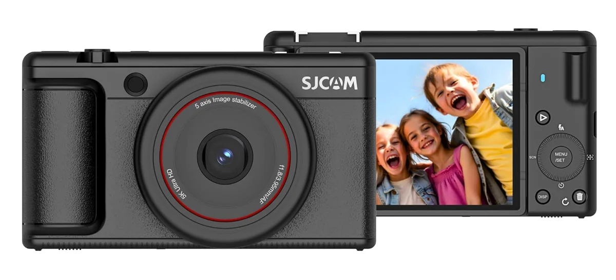 Φωτογραφία προϊόντος: SJCAM compact φωτογραφική μηχανή ZV200, 12MP, 16x ψηφιακό zoom, μαύρη