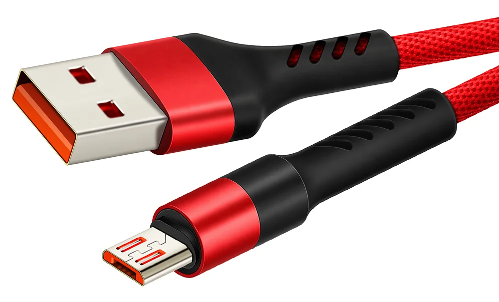 Φωτογραφία προϊόντος: CABLETIME καλώδιο micro USB σε USB CT-C165-P05, 2.4A, 480Mbps, 1m, κόκκινο
