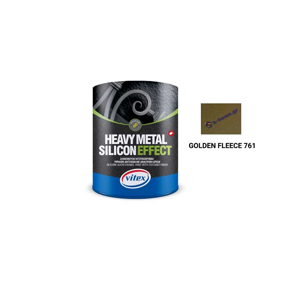 Φωτογραφία προϊόντος: Vitex HEAVY METAL SILICON EFFECT για Μέταλλο και Ξύλο ΜΑΤ 761-Golden Fleece 2,25 Lt
